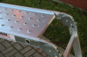 Wielofunkcyjna DRABINA PRZEGUBOWA aluminiowa 4x4 z PODESTEM