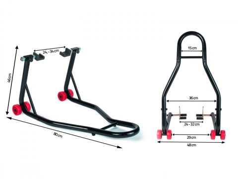 Stojak MT2 / Podnośnik do motocykla przód / tył do 300kg ( 2 x 150kg )