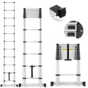 DRABINA TELESKOPOWA ALUMINIOWA przystawna do 380cm do 150 kg