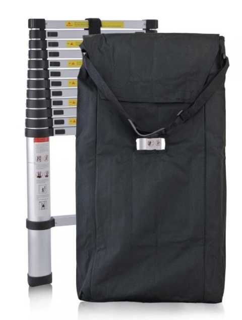 DRABINA TELESKOPOWA ALUMINIOWA przystawna do 380cm do 150 kg