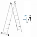 RUSZTOWANIE aluminiowe 2x8 do pracy na SCHODACH - uniwersalne 3w1