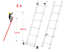 RUSZTOWANIE aluminiowe 2x6 do pracy na SCHODACH - wielofunkcyjne 3w1