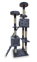 Drapak drzewko Legowisko Wieża dla Kota 170cm Jasnoszary w łapki