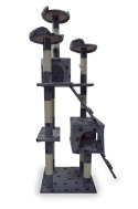 Drapak drzewko Legowisko Wieża dla Kota 170cm Jasnoszary w łapki