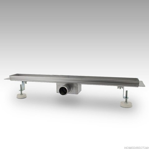 Odpływ liniowy Czarny Szklany z syfonem 70cm