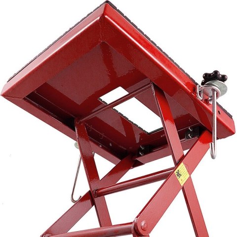 Podnośnik hydrauliczy nożycowy czerwony