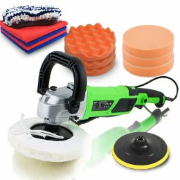 Polerka samochodowa 1200W akcesoria gąbki zestaw