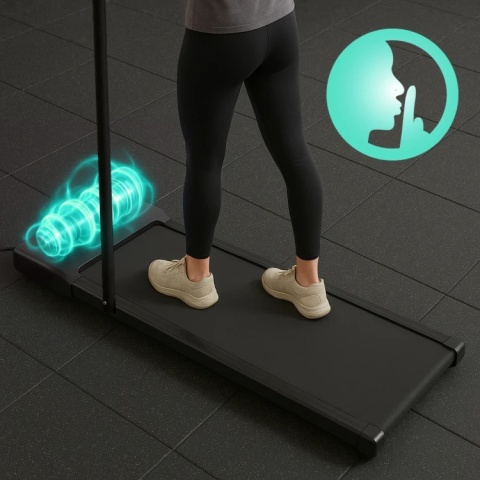 BIEŻNIA DOMOWA elektryczna + poręcz / WALKING PAD treningowy do 10km/h