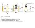 RUSZTOWANIE ALUMINIOWE jezdne DR2x5 wysokość robocza do 4,0 m