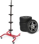 Stalowy stojak na 4 koła opony do 150kg 245mm Czerwony