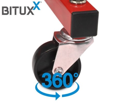 Stalowy stojak na 4 koła opony do 150kg 245mm Czerwony