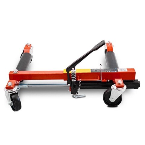 Wózek manewrowy hydrauliczny pod koła 4 sztuki czerwony