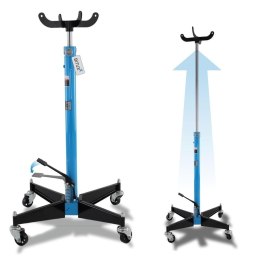 Hydrauliczny podnośnik do skrzyń biegów do 500kg niebieski