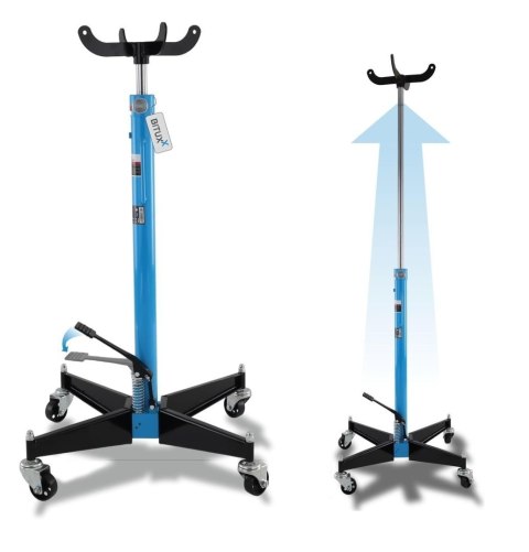 Hydrauliczny podnośnik do skrzyń biegów do 500kg niebieski