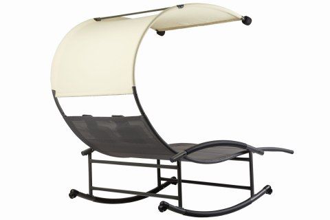 Leżanka leżak ogrodowy z daszkiem huśtawka MultiGarden