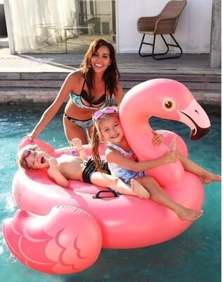 Materac dmuchany flaming leżanka do pływania INTEX 57558