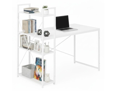 BIURKO Komputerowe / Szkolne 120x60 cm z regałem (3 półki)