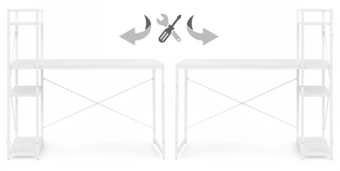 BIURKO Komputerowe / Szkolne 120x60 cm z regałem (3 półki)