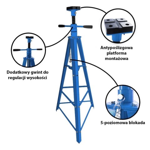 Podpora kobyłka 2T niebieska