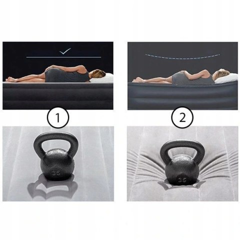 Materac dmuchany do spania łóżko jednoosobowy 191x99 cm INTEX 64107