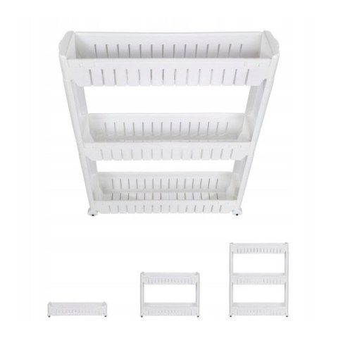 Szafka na kółkach mobilna biała do pralki