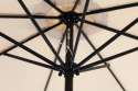 Parasol ogrodowy duży 3 m skośny łamany z korbą beż MultiGarden