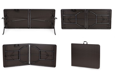 Stół cateringowy bankietowy ogrodowy składany 180 cm ratan MultiGarden