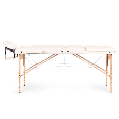 Drewniany stół do masażu i rehabilitacji 3-segmentowy składany w walizkę + torba ModernHome