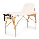 Drewniany stół do masażu i rehabilitacji 3-segmentowy składany w walizkę + torba ModernHome