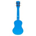 Gitara ukulele dla dzieci drewniana 4 struny nylonowe kostka do gry ECOTOYS