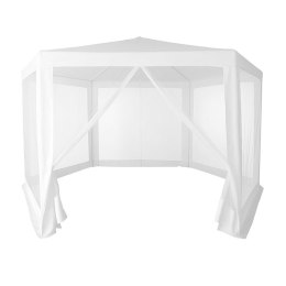 Namiot pawilon ogrodowy handlowy 2x2x2 m z moskitierą biały MultiGarden