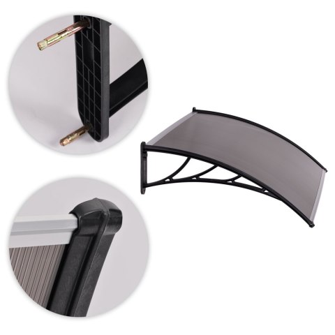 Daszek nad drzwi 150x80 cm zadaszenie osłona poliwęglan MultiGarden