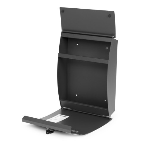 Skrzynka na listy pocztowa ścienna stal galwanizowana antracyt ModernHome