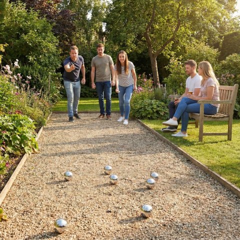 Zestaw do gry w bule kule boules petanque 8 szt. + etui i akcesoria