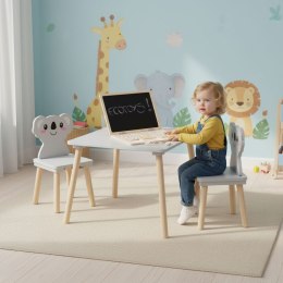 Zestaw mebli dla dzieci stolik + 2 krzesła koala ECOTOYS