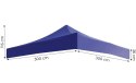 Dach poszycie 3x3 m do namiotu pawilonu ogrodowego 420D PVC niebieski MultiGarden