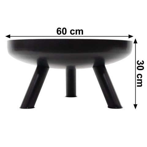 Duże solidne palenisko ogrodowe żeliwne 60 cm idealne do ogniska