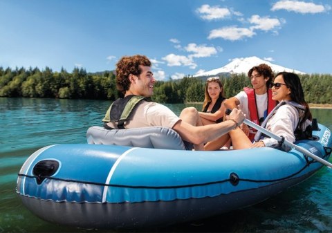 Ponton dmuchany Excursion 4 4-osobowy pompka 2 wiosła torba INTEX 66324