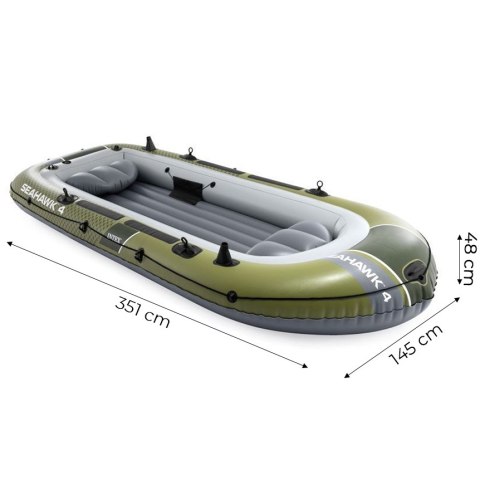 Ponton dmuchany Seahawk 4 4-osobowy pompka 2 wiosła INTEX 66334