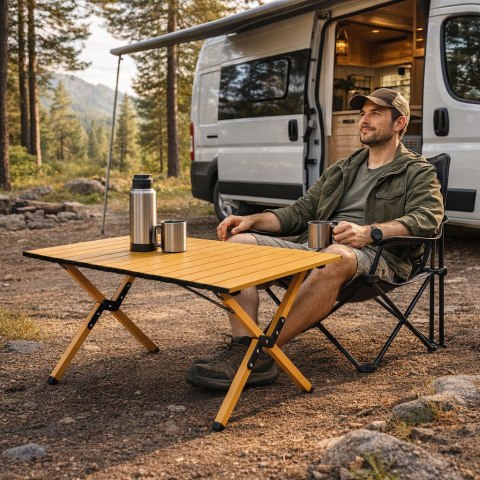 Stolik turystyczny składany 90x60 cm kempingowy z torbą MultiGarden