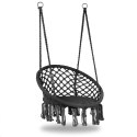 Fotel wiszący boho huśtawka ogrodowa bocianie gniazdo szary MultiGarden