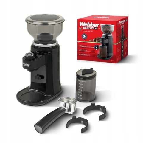 Młynek elektryczny żarnowy do kawy automatyczny 25 poziomów WEBBER CG6 180W