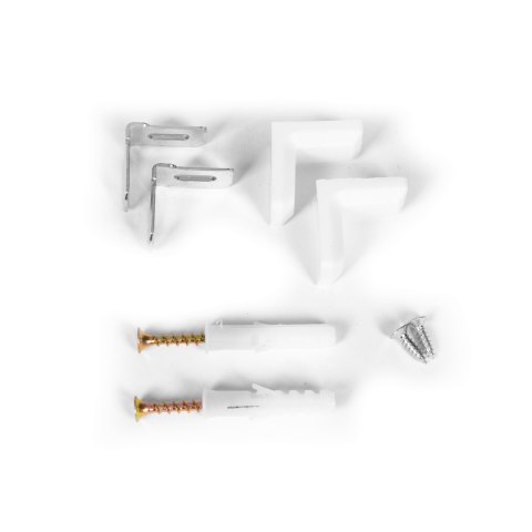 Nowoczesny regał do salonu kratka 5 półek na książki biały ModernHome