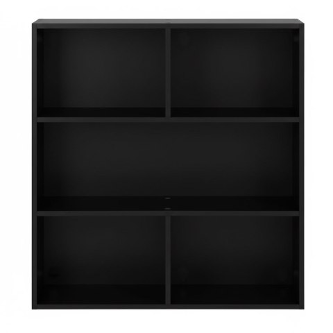 Nowoczesny regał stojący do salonu i sypialni 3 poziomy czarny ModernHome