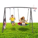 Plac zabaw dla dzieci huśtawka ogrodowa 4w1 kosz do koszykówki bocianie gniazdo ECOTOYS