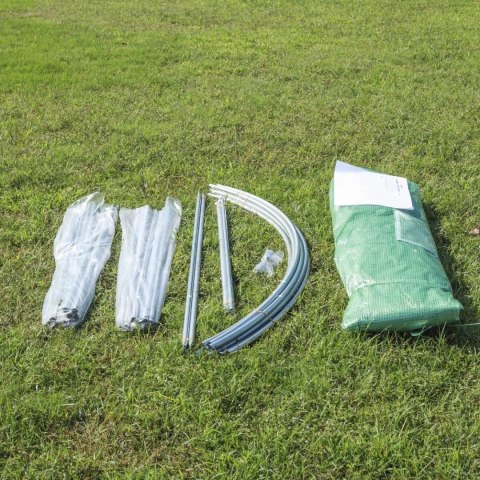 Szklarnia tunel ogrodowy foliowy 4x2x2 m 8 m² metalowy stelaż folia UV 2 wejścia