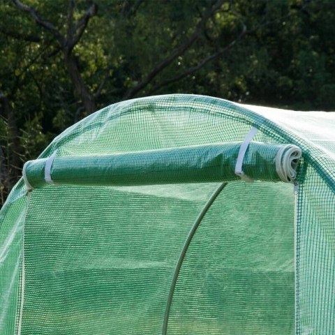 Szklarnia tunel ogrodowy foliowy 6x3x2 m 18 m² metalowy stelaż folia UV