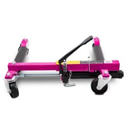 Wózek manewrowy hydrauliczny pod koła 1 sztuka magenta