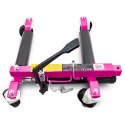 Wózek manewrowy hydrauliczny pod koła 1 sztuka magenta