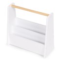 Biblioteczka dziecięca Montessori regał na książki organizer 2 poziomy biały ECOTOYS